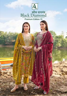 Alok suits black diamond vol-15 wholesale apparel shops dress material in pune baner